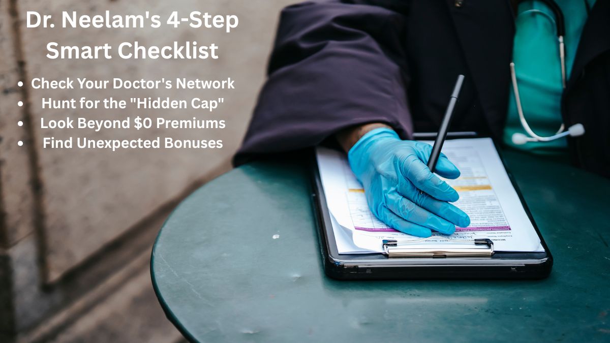 Dr Neelam 4 step smart checklist for choosing medicare advantage plans in 2026